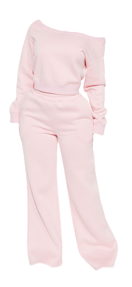 Just A Girl Pink Set