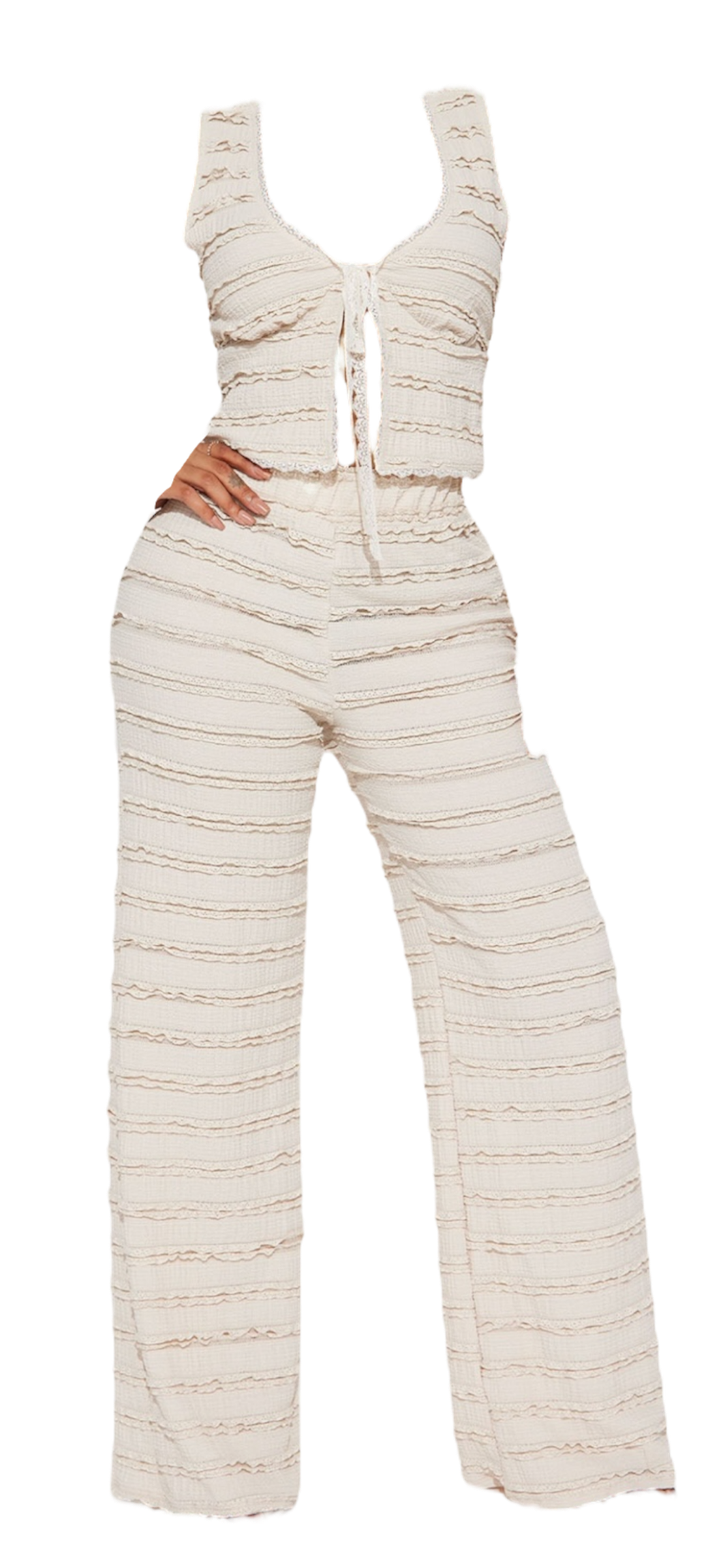 So Dreamy Ruffled Textured Set