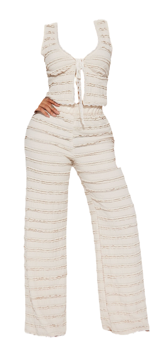 So Dreamy Ruffled Textured Set