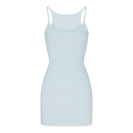 Skims Cotton Rib Mini Tank Dress