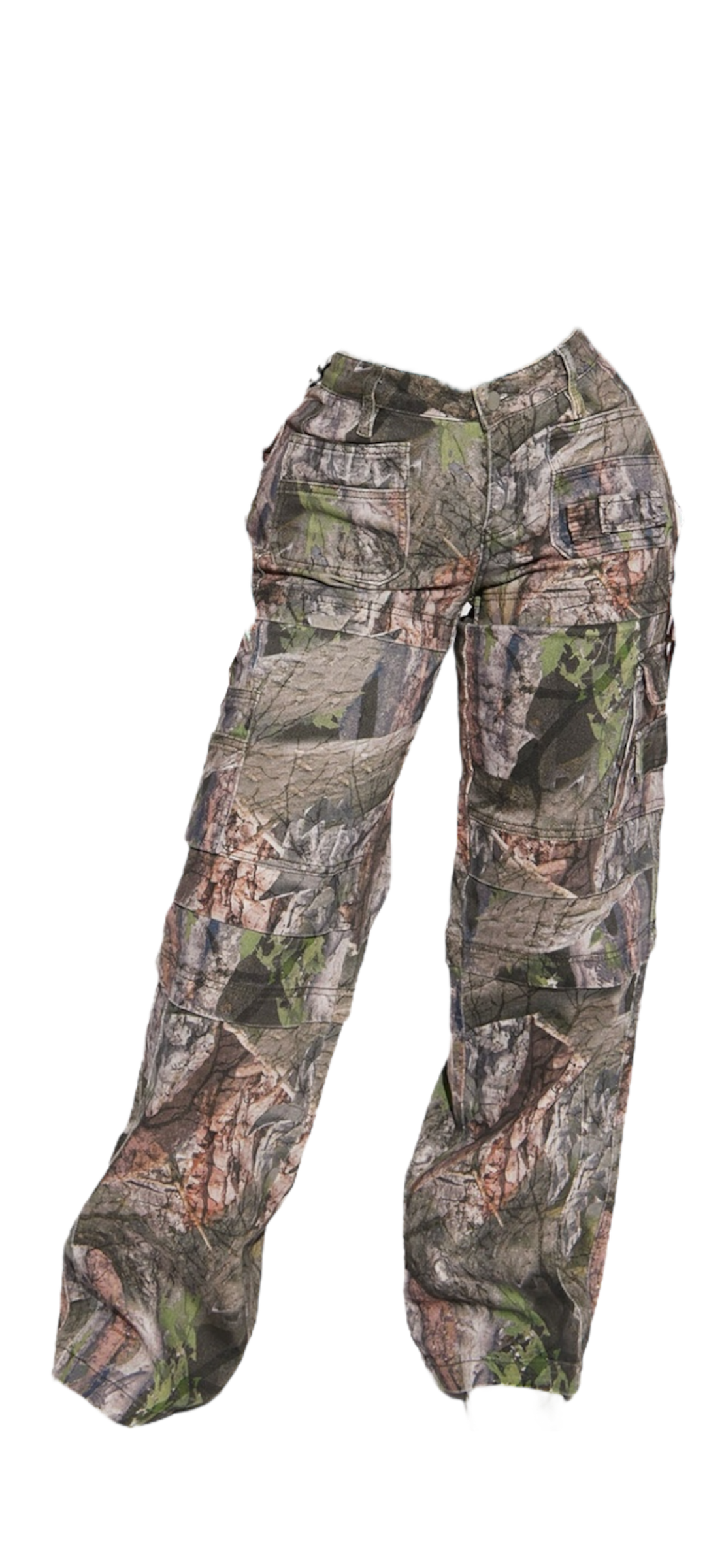 BLENDING IN CAMO CARGO JEANS