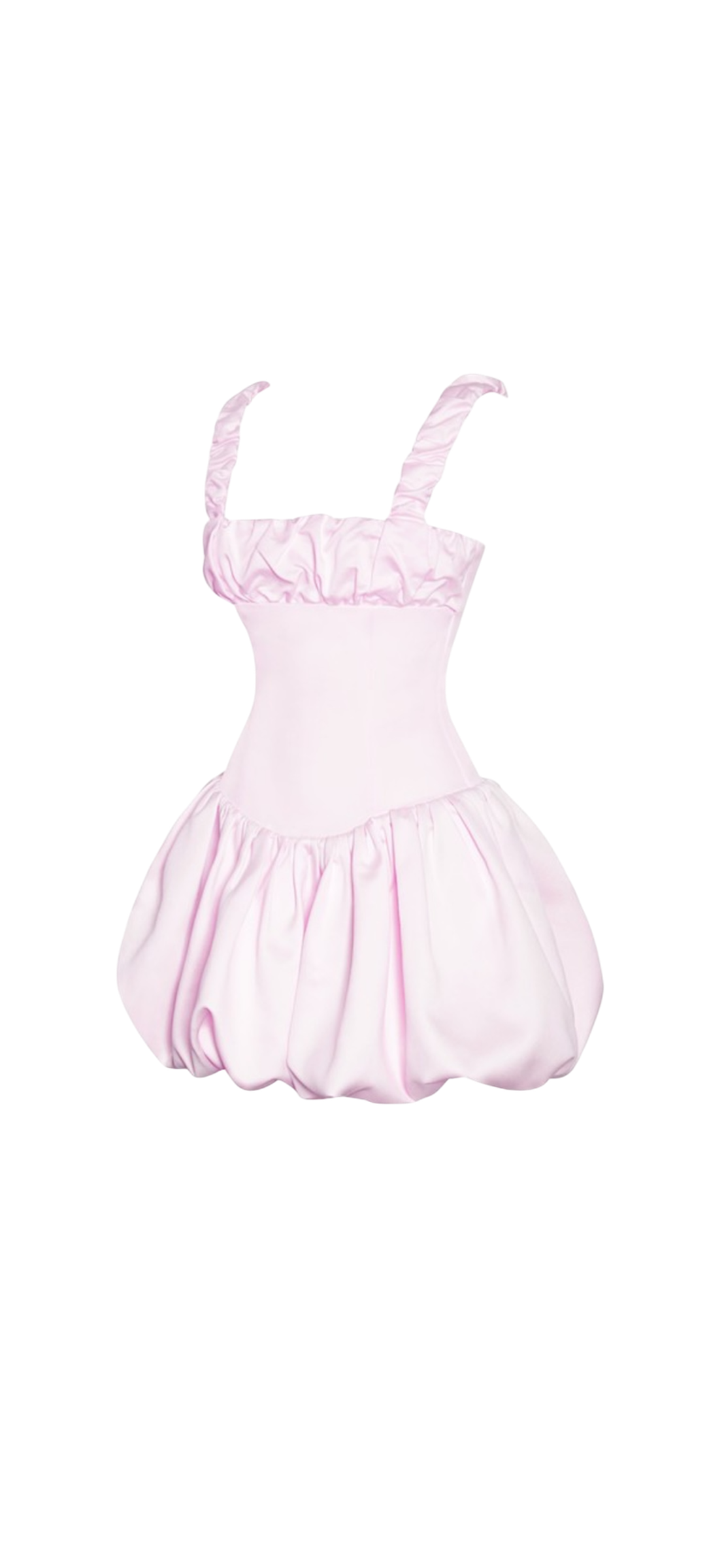 Be Mine Pink Satin Bubble Dress